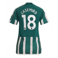 Manchester United Casemiro #18 Fotballklær Bortedrakt Dame 2023-24 Kortermet